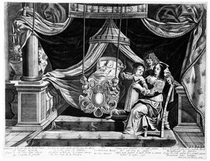 Het Koninklijke Bed van de Hertog van Anjou, ca.1641