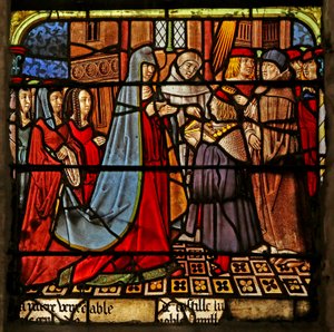 Het Sint Louis raam: Scène uit zijn jeugd?