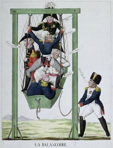 De schommel, karikatuur van Napoleon (1769-1821), ca. 1814 door French School