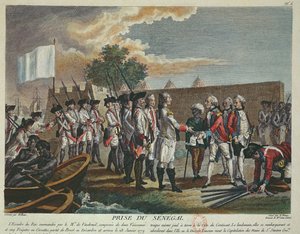 De inname van Senegal door de Fransen in 1779 tijdens de Amerikaanse Onafhankelijkheidsoorlog, 1779 door French School