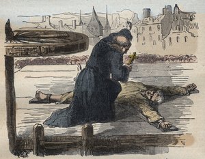 De Marteling van Jean Calas, illustratie uit Causes célèbres de tous les peuples..., door Armand Fouquier, 1858-67 door French School