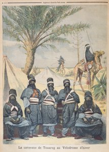 De Tuareg Karavaan bij het Winter Velodrome, illustratie uit Le Petit Journal, 4 juni 1894