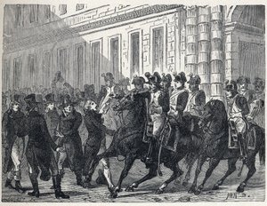 Het leger verspreidde de afgevaardigden tijdens de staatsgreep georganiseerd door de meerderheid van het Uitvoerend Comité tegen de royalisten van de Raden van Ouden en Vijfhonderd op 4 september