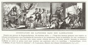 De arrestatie van Antoine Lavoisier in zijn laboratorium, 1794