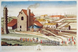 De ramp van de Beaujonc steenkoolmijn bij Luik, 1812