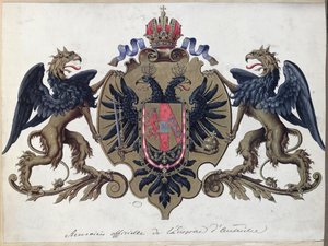 Het wapen van het Oostenrijkse Rijk, voor 1867