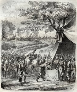 Het einde van de Vendée-oorlog - Hoche ondertekent een verdrag met de Bretons - Franse Revolutie - De pacificatie van de Vendée - Akkoorden van de Mabilais, 20 april 1795 - ondertekend tussen Generaal Hoche en de chouan-leiders - Ondertekening van het Verd door French School