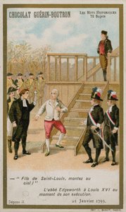 De executie van koning Lodewijk XVI van Frankrijk, 21 januari 1793 door French School