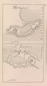 De vestingwerken van Monaco en St. Tropez, c.1760? door French School