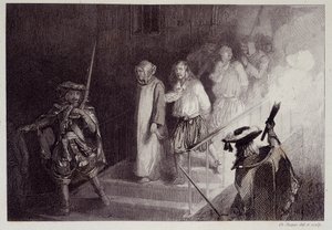 De vier Bretonse heren van de samenzwering van Cellamare door French School