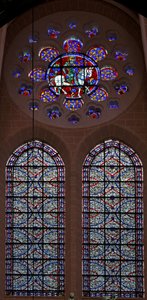 De toekomstige Lodewijk VIII, zoon van Filips August door French School