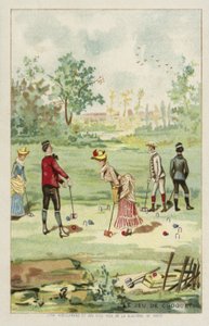 Het spel croquet door French School