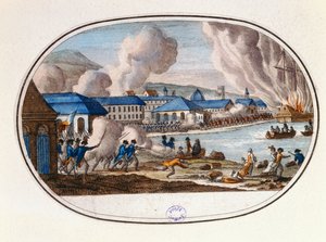 De laatste dag van het Beleg van Toulon, 18 december 1793 door French School