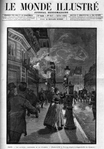De nieuwe brandalarmen in Parijs in 1888. Omslag van 