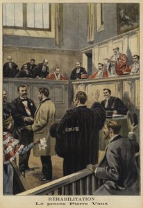 De rehabilitatie van Pierre Vaux, Frankrijk, 1897 door French School