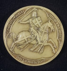 Het zegel van Amadeo V (c.1252-1323) Graaf van Savoye, 1303 (was)