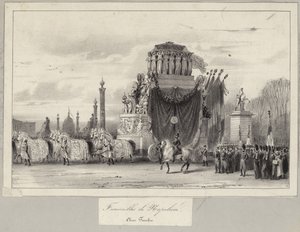 De staatsbegrafenis van Napoleon Bonaparte