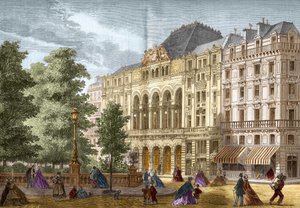 Het theater van de gaîté in Parijs in 1862 door French School
