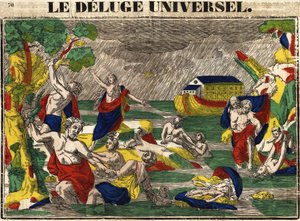 De universele zondvloed, Epinal afbeelding 19e eeuw