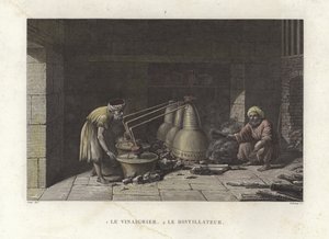 De azijnmaker die zijn distilleerketels verzorgt