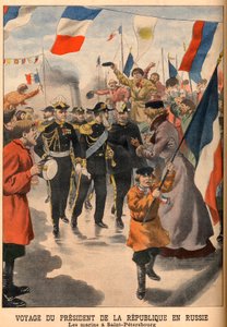 Het bezoek van president Loubet van Frankrijk aan Rusland