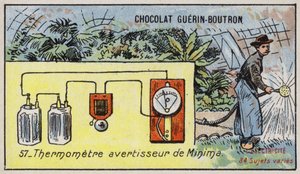 Thermometer met minimumtemperatuuralarm door French School