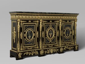 Driedeurskast, ca. 1835-38