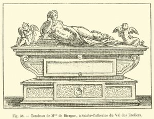 Graf van mevrouw de Birague, bij Sainte-Catherine du Val des Ecoliers door French School