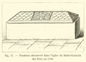 Graf ontdekt in de kerk van Saint-Germain des Prés in 1799 door French School
