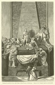 Graf van maarschalk de Saxe, in de kerk van Saint-Thomas, in Straatsburg