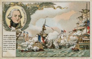 Handelskaart met een afbeelding van het schip Vengeur du Peuple