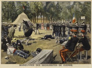 Oefening voor legerartsen, Frankrijk, 1897