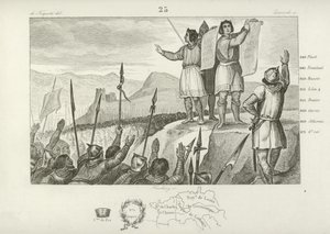 Verdrag tussen Karel de Kale en zijn broer Lodewijk de Duitser, Straatsburg, 842 door French School