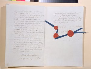 Verdrag tussen Napoleon I (1769-1821) en keizer Franz II (1768-1835), ondertekend te Presburg 26 december 1805 door French School