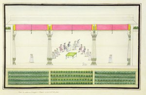 Verdrag van de Nawab met de Britten in Benares in 1765 waarbij Gentil aanwezig was uit Het Gentil Album, gepubliceerd in 1774 door French School