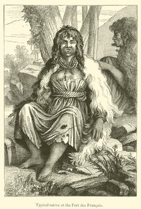 Typische inwoner van de Port des Francais (gravure)