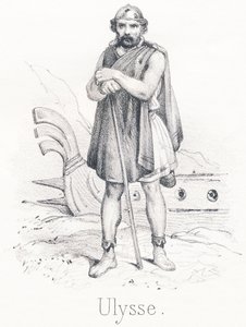 U Ulysses: Zoon van Laerta en Anticlea, hij was koning van het eiland Ithaca door French School