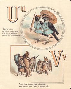 U V: Urubu, uniform, vampier, viool
