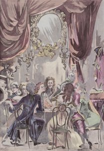 Een Diner van de Regent in het Palais-Royal door French School