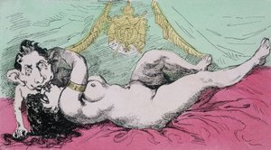 Onder het Keizerrijk: De opvoeding van een prins. Cartoon over Eugene Louis Napoleon (1856-1879), zoon van Napoleon III door French School