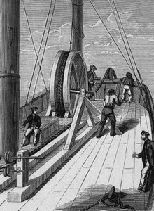 Onderwater telegraafkabel tussen Dover en Calais 25 december door French School