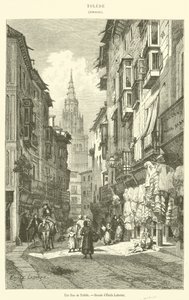 Een straat in Toledo