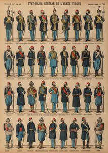 Uniformen van het Ottomaanse Turkse leger door French School