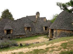 Uitzicht op de Cabanes de Breuil door French School