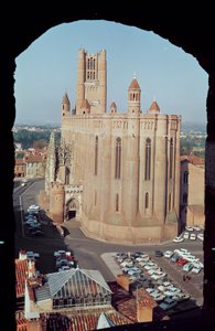 Uitzicht op de Kathedraal van Sainte-Cecile, 1277-1392