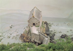 Uitzicht op de Chapelle Saint-Aubert, 13e-14e eeuw