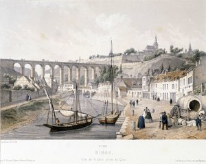 Uitzicht op het viaduct van Dinan (Côtes-d