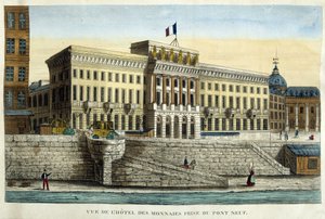 Uitzicht op het Hotel des Monnins vanaf de Pont Neuf door French School