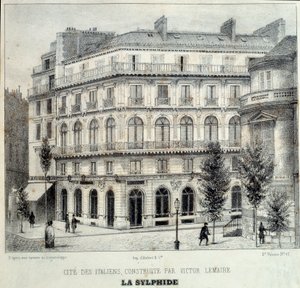 Uitzicht op de Maison Doree (of Maison d