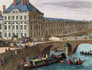 Uitzicht op de rivier de Seine bij Port Royal (detail)